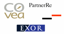 Covea - PartnerRe - EXOR logos